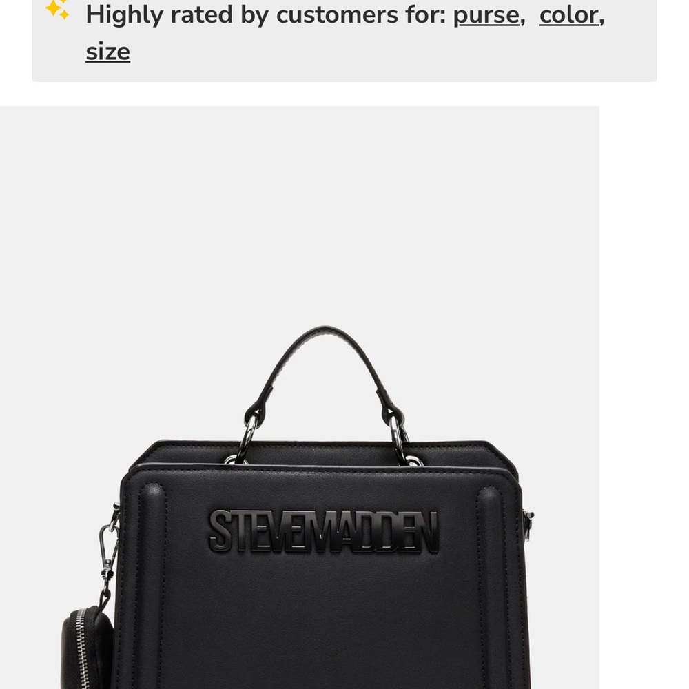 Steve Madden Evelyn Brown Crossbody Bag - Picture 8 of 8